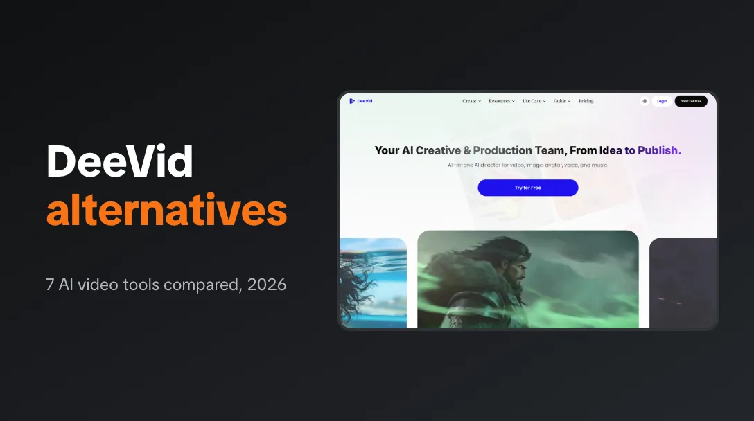 DeeVid alternatives compared, next to the DeeVid homepage