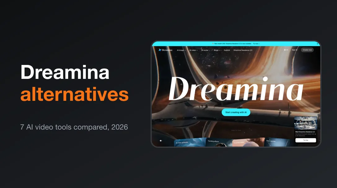 Creator at a laptop comparing Dreamina alternatives