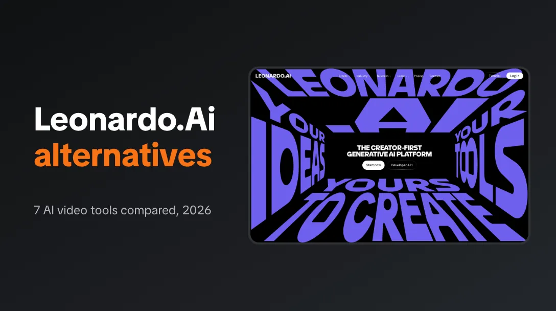 Leonardo.Ai alternatives compared, next to the Leonardo.Ai homepage