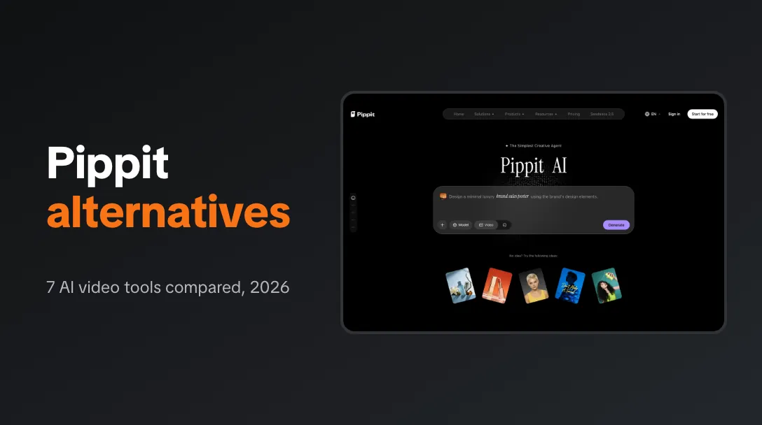 Pippit alternatives compared, next to the Pippit homepage