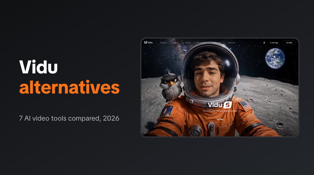 Vidu alternatives compared, next to the Vidu homepage